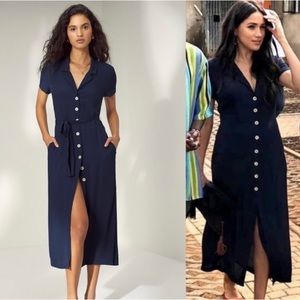 Meghan Markle Aritizia Wilfred Shirt Dress Size S